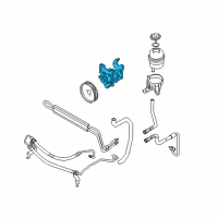 OEM 2009 BMW X3 Power Steering Pump Diagram - 32-41-3-450-590