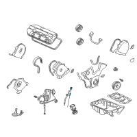 OEM 2001 Acura CL Dipstick, Oil Diagram - 15650-PGE-A01