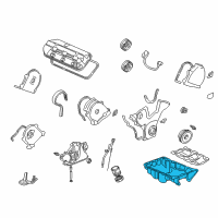 OEM 1997 Acura CL Pan, Oil Diagram - 11200-P8A-A00