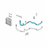 OEM 2015 BMW 550i Oil Cooling Pipe Inlet Diagram - 17-22-7-589-509