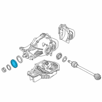 OEM BMW 530e xDrive Differential Cover Diagram - 33137600903