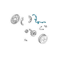 OEM 2012 Toyota Yaris ABS Sensor Wire Diagram - 89516-52110