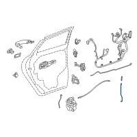 OEM 2016 Chevrolet Trax Lock Rod Diagram - 95933119