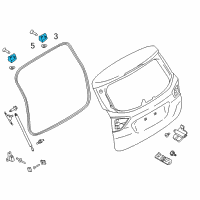 OEM 2017 Ford Transit Connect Hinge Diagram - CP9Z-5842901-A