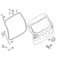 OEM Ford Edge Latch Screw Diagram - -W709723-S424