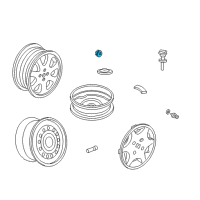 OEM 2004 Honda Civic Cap, Aluminum Wheel Center Diagram - 44732-S5P-A01