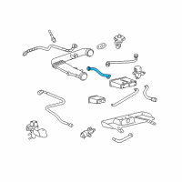 OEM 2003 Lincoln LS Tube Assembly Diagram - 3W4Z-6853-AA