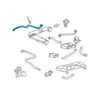 OEM 2005 Lincoln LS EGR Tube Diagram - 3W4Z-9D477-AA