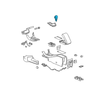 OEM 2011 Chevrolet Malibu Shift Knob Diagram - 20907666