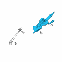 OEM 2013 Kia Forte Koup Column Assembly-Upper Diagram - 563101M050