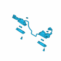 OEM Kia Amanti Lamp Assembly-License Plate Diagram - 925013F000