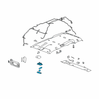OEM Chevrolet Avalanche Lamp Asm-Dome & Reading *Cashmere Diagram - 15940148