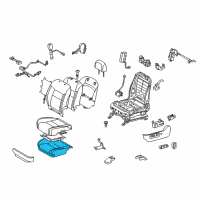 OEM 2018 Toyota Land Cruiser Seat Cushion Pad Diagram - 71502-60380