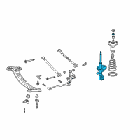 OEM Lexus ES300 Absorber Assy, Shock, Rear LH Diagram - 48540-39475