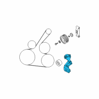 OEM 2019 Nissan Versa Bracket Alternator Diagram - 11710-ED50C