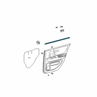 OEM 2006 Toyota Highlander Inner Weatherstrip Diagram - 68174-48020