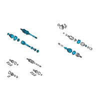 OEM 2005 Toyota Solara Axle Assembly Diagram - 43410-06480