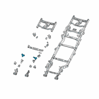 OEM 2022 Jeep Gladiator BRACKET-ENGINE MOUNT Diagram - 68340786AA