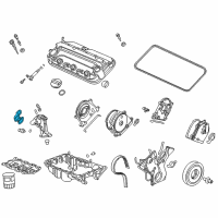 OEM 2012 Honda Accord Gasket, Oil Filter Base Diagram - 15302-RDV-J00