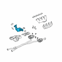 OEM 2012 Cadillac CTS Converter & Pipe Diagram - 22940824