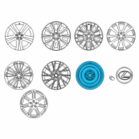 OEM 2022 Lexus RC F Wheel, Disc Diagram - 42611-30F41