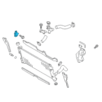 OEM Scion FR-S Radiator Assembly Upper Bracket Diagram - SU003-01176