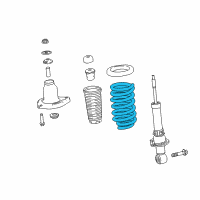 OEM 2020 Honda Ridgeline Spring, Rear Diagram - 52441-TJZ-A01