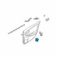 OEM 2001 Infiniti I30 Rear Power Window Switch Assembly Diagram - 25411-2Y900