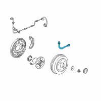 OEM 1997 Honda Civic Hose Set, Rear Brake (Drum) Diagram - 01466-S04-000