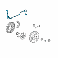 OEM 1998 Honda Civic Sensor Assembly, Right Rear (Drum) Diagram - 57470-S04-951