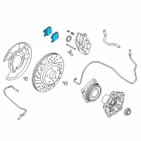 OEM BMW M2 Rear Brake Pads Diagram - 34-21-8-091-600