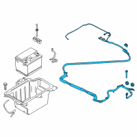 OEM 2016 Ford C-Max Positive Cable Diagram - FM5Z-14290-D