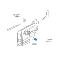 OEM 2010 Mercury Mountaineer Handle, Inside Diagram - 6L2Z-78266B40-BF