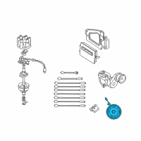 OEM 2000 Dodge Durango Sensor-Crankshaft Position Diagram - 56027870