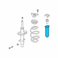 OEM Nissan Front Spring Rubber Seal Diagram - 54034-6CA0A