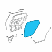 OEM Lexus LS500h WEATHERSTRIP, Rear Door Diagram - 67871-50110