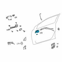 OEM 2009 Toyota Matrix Handle, Inside Diagram - 69205-02170-B2