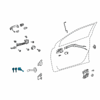 OEM Toyota Corolla Cylinder & Keys Diagram - 69052-04020