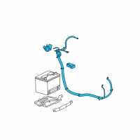 OEM Pontiac Battery Cable Diagram - 19115451