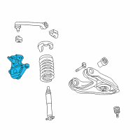 OEM Ford F-250 Super Duty Knuckle Diagram - 2L3Z-3106-AA