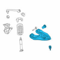 OEM 2002 Lincoln Navigator Lower Control Arm Diagram - 6L3Z-3078-E