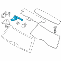 OEM BMW 323i Hinge, Rear Window Left Diagram - 51-24-8-254-015