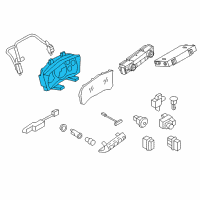 OEM Nissan GT-R Speedometer Assembly Diagram - 24820-KJ13A