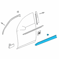 OEM 2014 Chevrolet Equinox Lower Molding Diagram - 25824825