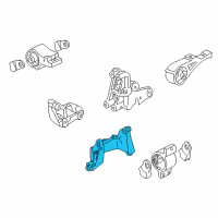 OEM 2001 Honda Insight Bracket, Transmission Mounting (Mt) Diagram - 50825-S3Y-000