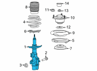 OEM Cadillac CT4 Strut Diagram - 84807821