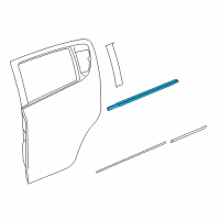 OEM 2021 Chevrolet Spark Belt Weatherstrip Diagram - 42574272