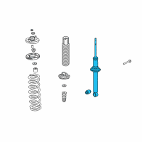 OEM Acura TL Rear Shock Absorber Strut Diagram - 52611-SEP-A06