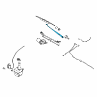 OEM 2009 Kia Spectra Windshield Wiper Arm Assembly Driver Diagram - 983102F000