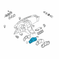 OEM 2012 Nissan 370Z Speedometer Assembly Diagram - 24820-3GY4A